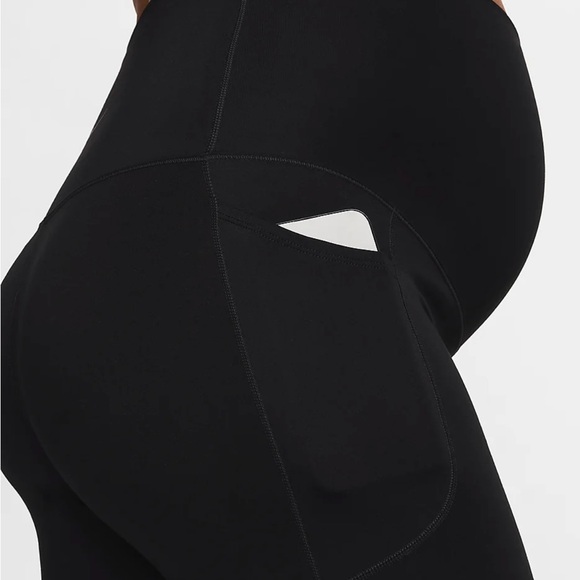 Nike Women's Dri-FIT High-Waisted 8" Biker Shorts With Pockets (Maternity) - Picture 4 of 9